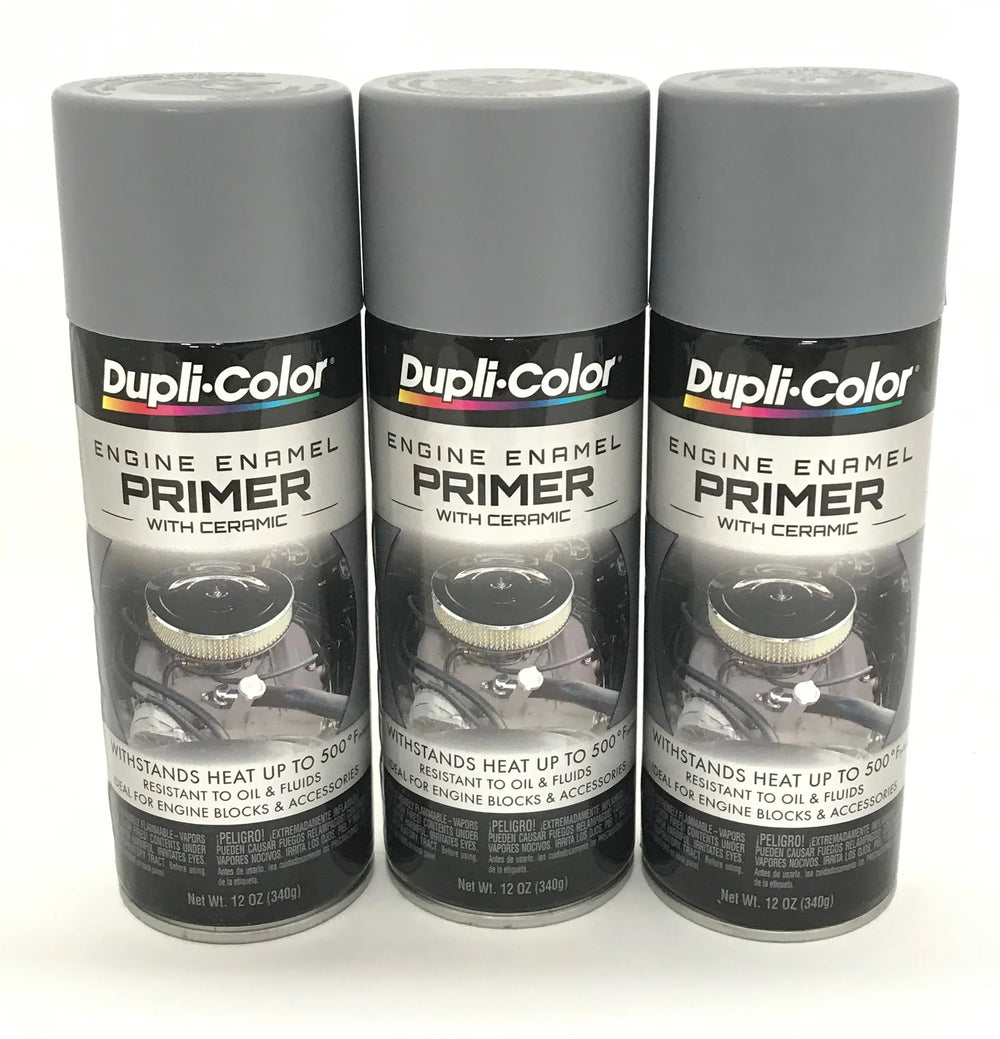 ENGINE ENAMEL WITH CERAMIC; GRAY ENGINE PRIMER; 12 OZ. AEROSOL