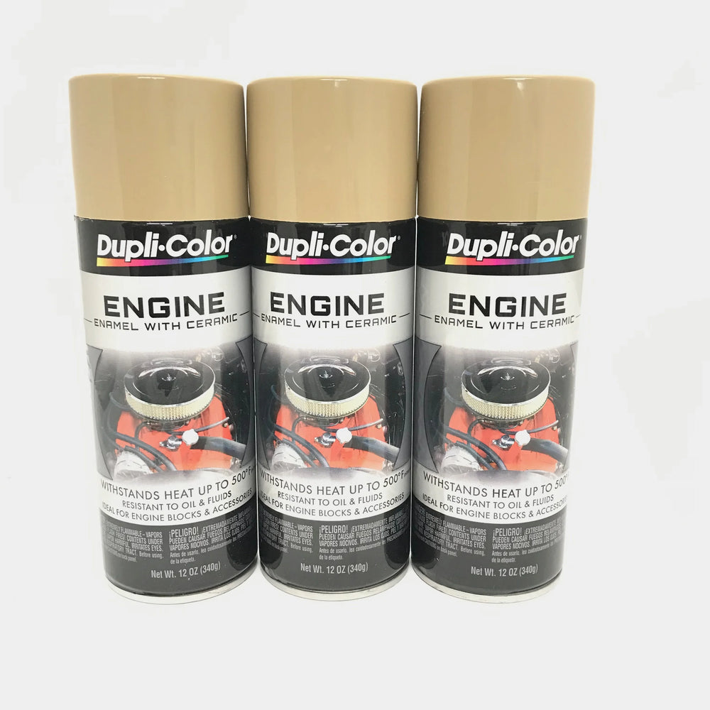 ENGINE ENAMEL WITH CERAMIC; CUMMINS BEIGE; 12 OZ. AEROSOL