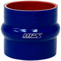 HPS Performance 1.25 ID 3 Long High Temp 4-ply Reinforced Silicone Hump Coupler Hose Blue (32mm ID 76mm Length)
