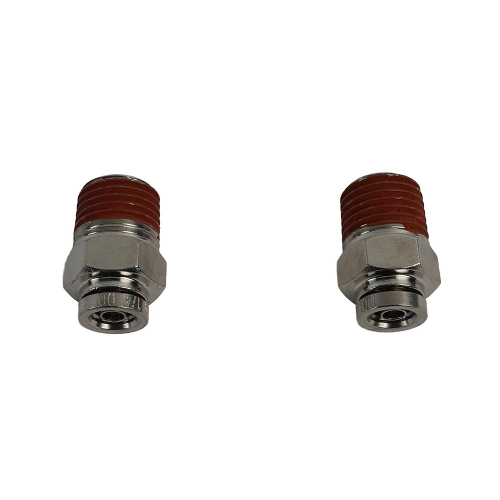 1/4 NPT(M) TO 1/4 AIRLINE STRAIGHT FITTING (2 PCS) DOT APPROVED