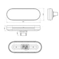 LED STT TURBO;6'OVAL;MOLDED PL3