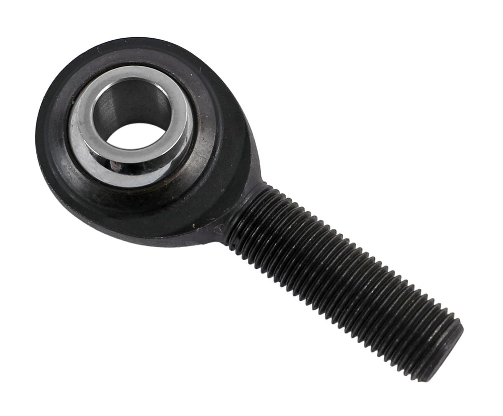QA1 PC Series 2-Pc Rod End - Male/Left Hand - .5in Bore x 1/2-20 w/Stud - Alloy Steel w/PTFE