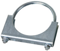 Diamond Eye CLAMP 3-1/2in 3/8in U-BOLT 11 GAUGE SADDLE ZINC-COATED HEAVY DUTY
