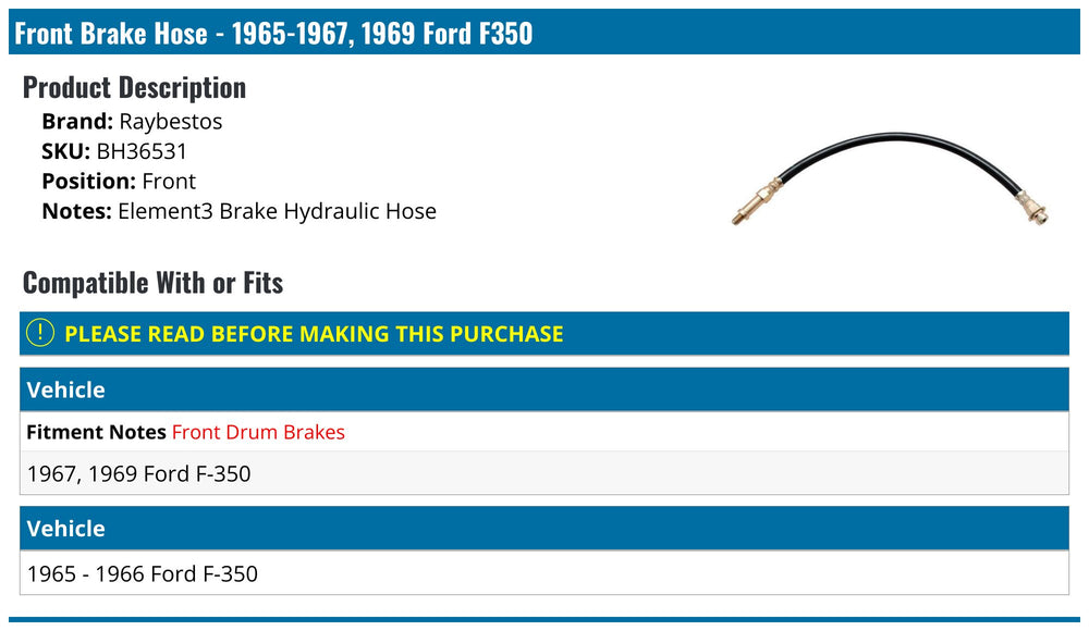 HYDRAULIC BRAKE HOSE