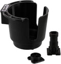 CUP HOLDER W/TWO MOUNTS, BLACK