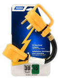 30M/15F AMP 12IN POWERGRIP DOGBONE 125V/1875W 1/CARD CSA