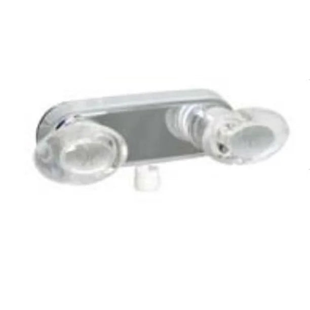 SHOWER VALVE W/ VAC BRKR 4IN 2 LEVER 1/4 TURN PLASTIC WHITE