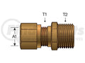 AIR BRAKE COMPRESSION FITTING