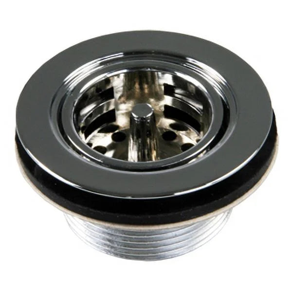 STRAINER W/PUSHIN BASKET CHROME