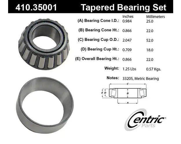 STANDARD TAPERED BEARING