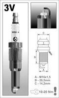 Spark Plug Silver Racing
