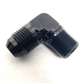 Elbow 90 X #8 Flare X 3/8 NPT Black