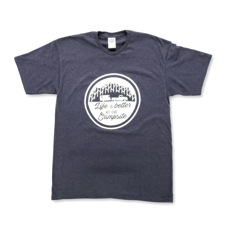 LIFE IS BETTER AT THE CAMPSITE SHIRT NAVY XXLARGE