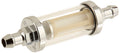 3/8in Chrome/Clear Fuel Filter