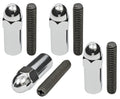 13/8IN TALL STEEL ACORNSTYLE VALVE COVER STUDS 1/420 THREAD CHROME