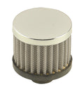 Chrome Valve Cover Breather Push On Style Open Element Fits Valve Covers with a 1.22 Inch O.D. Hole Mr Gasket
