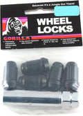 SD LOCK ACORN 12-1.50 BLK 5PK BAG