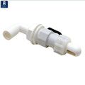 3/4IN BARBED 90 DEGREE ADJUSTABLE AERATOR HEAD WITH SHUTOFF VALVE BLACK