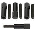 13/8IN TALL STEEL HEXSTYLE VALVE COVER STUDS 1/420 THREAD BLACK