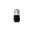 08 AN STRAIGHT CRIMP STYLE HOSE END BLACK