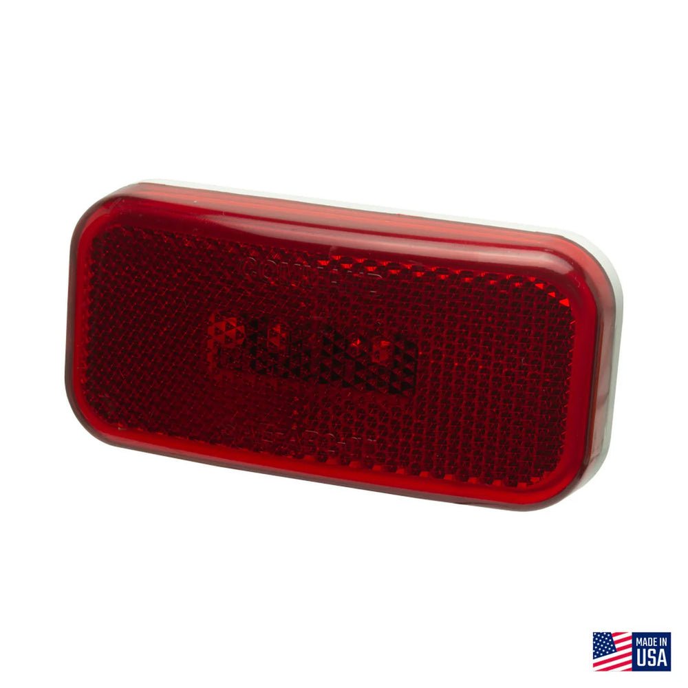 CLEARANCE LIGHT RECTANGULAR W/ROUNDED CORNERS RED WHITE BASE