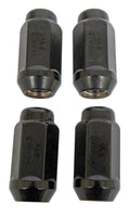 14MM X 1.50 DUPLEX ACORN BLACK CHROME LUGS CLAMSHELL