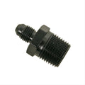 Fragola -3AN x 3/8 NPT Straight Adapter - Black