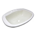 17X20WHITE POLY OVAL LAV
