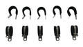 Fragola 3/4in (.750in) Padded Line Clamps Bag of 10 Pcs.