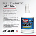 Red Line 10W40 Motor Oil - Quart