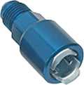 Russell Performance -6 AN male to 3/8in SAE quick-disconnect female (Blue Single)
