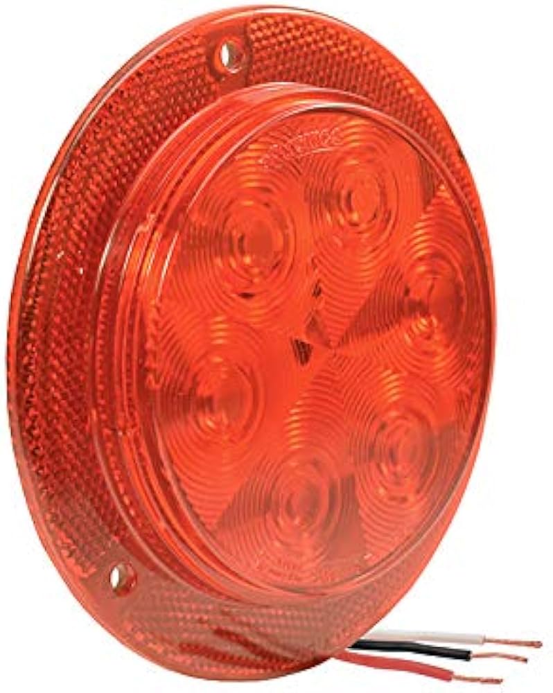 S/T/T;4'RND;7LED;RED SURF MT;RFLX;H