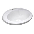 17 X 20 WHITE POLY OVAL LAV