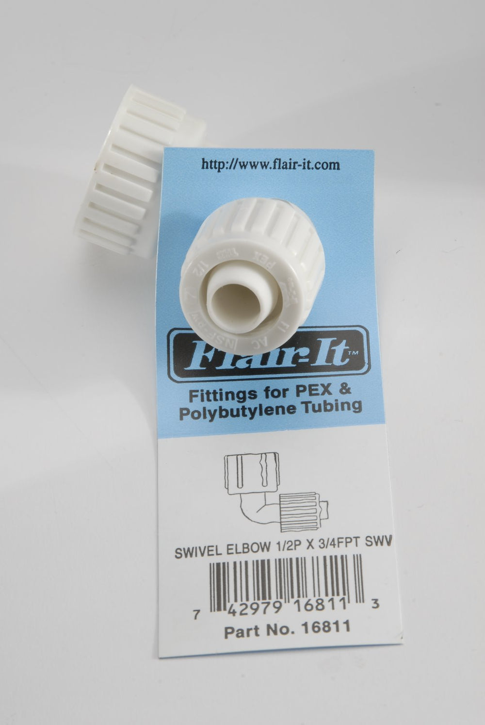 FLAIRIT SWIVEL ELBOW 1/2INP X 3/4IN FP BARCODED