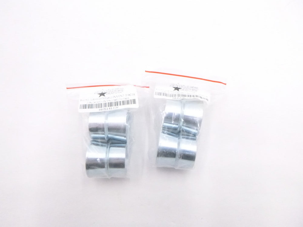 7/8 3/4 HIGH MISALIGNMENT SPACER ZINC PLATED STEEL 2 INCH MOUNTING WIDTH PAIR