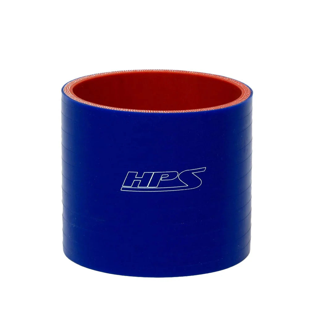 HPS Performance 2.25 ID 4 Long High Temp 4-ply Reinforced Silicone Straight Coupler Hose Blue (57mm ID 102mm Length)