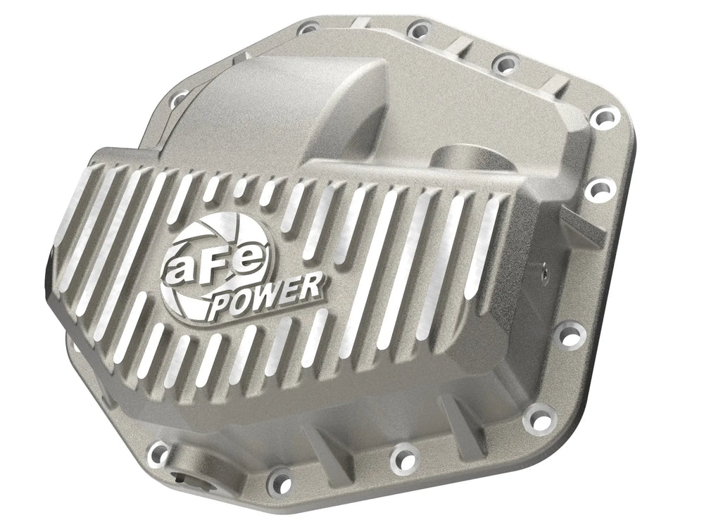 aFe POWER Street Series Front Differential Cover Raw w/ Machined Fins Ford F-250/350 23-26 (Dana M235)