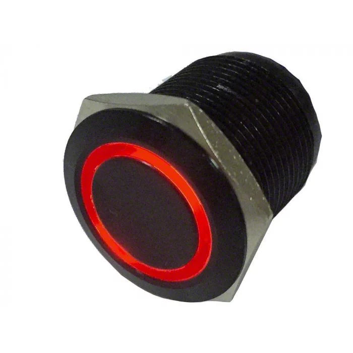 ~(1 lbs. 8X1X1)~ On/Off Flush Mount Switches 5 Pin 5 Amp Black/Red Quake LED