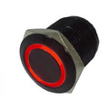 ~(1 lbs. 8X1X1)~ On/Off Flush Mount Switches 5 Pin 5 Amp Black/Red Quake LED