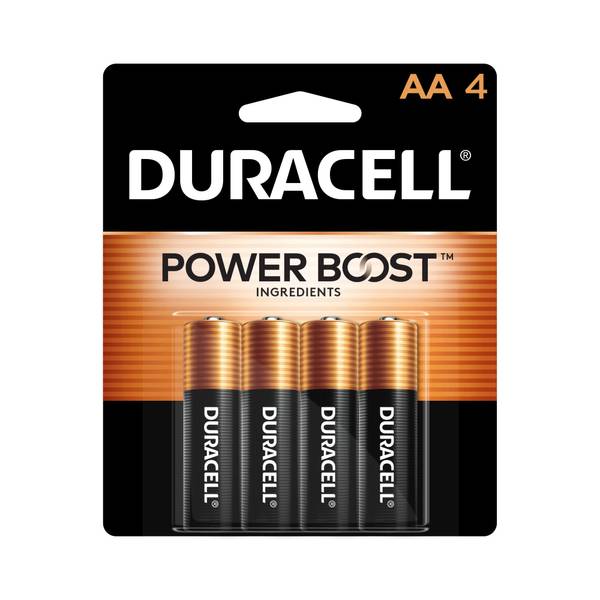 DURACELL COPPERTOP AA BATTERIES CLAMSHELL OF 4