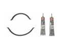 Fel-Pro Nissan Murano OS 30696 Engine Oil Pan Gasket Set RTV Black Silicone w/ Rubber End Seals