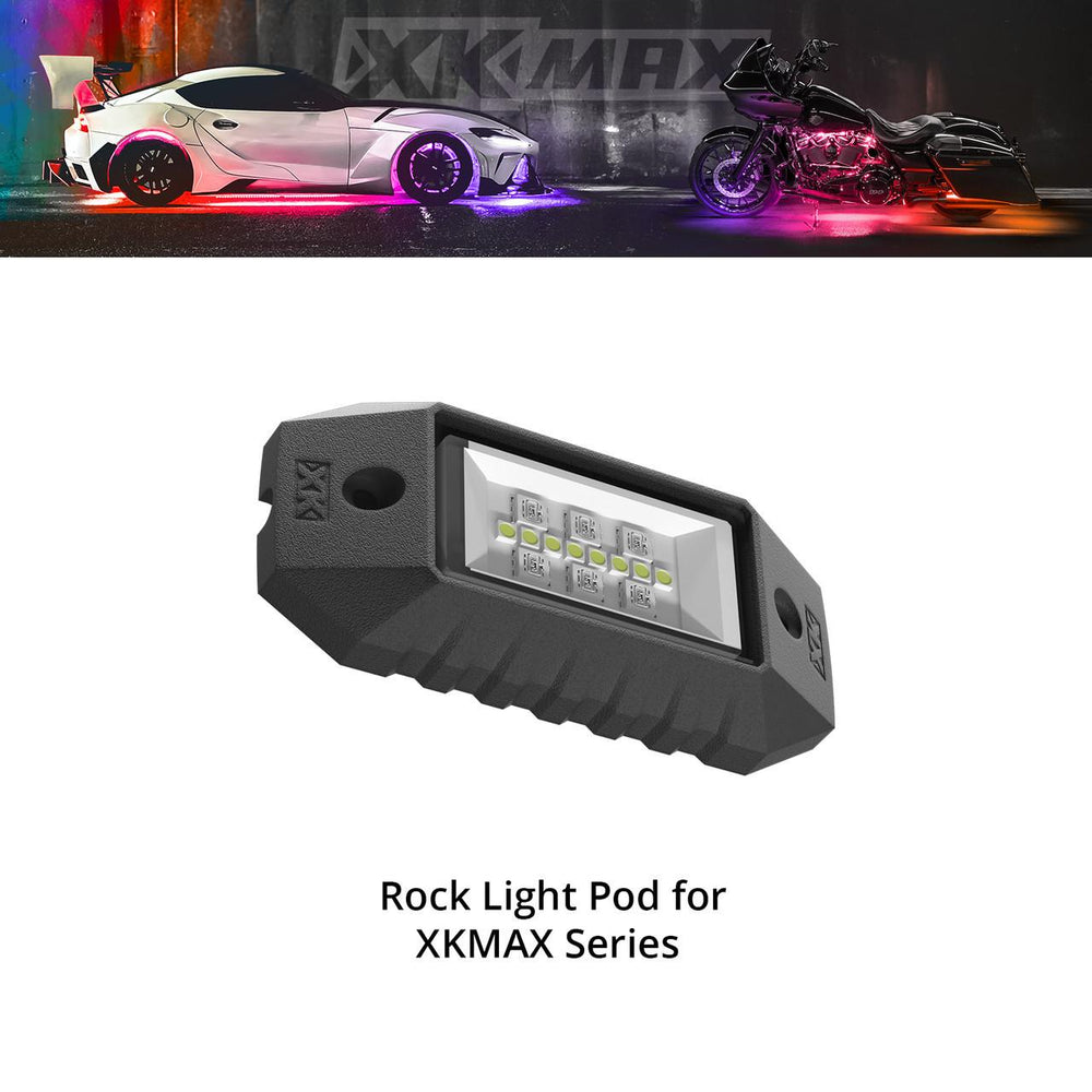 XKMAX RGBW COMPACT MOTORCYCLE LIGHT POD