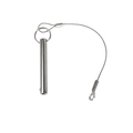 S.S. QUICK RELEASE PIN & LANYARD W/