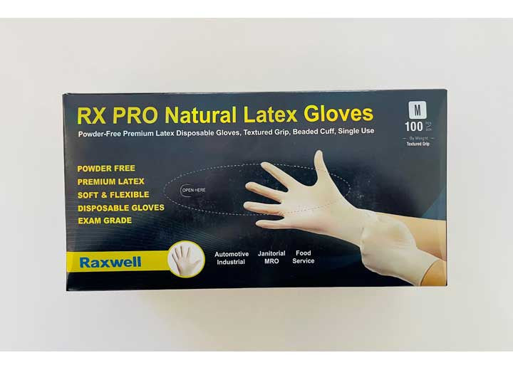 XL Disposable Latex Gloves (100 Ct)