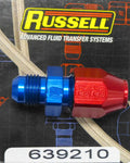 Russell Performance Red/Blue -6 AN Male 37 Degree to 3/8in Aluminum Tube