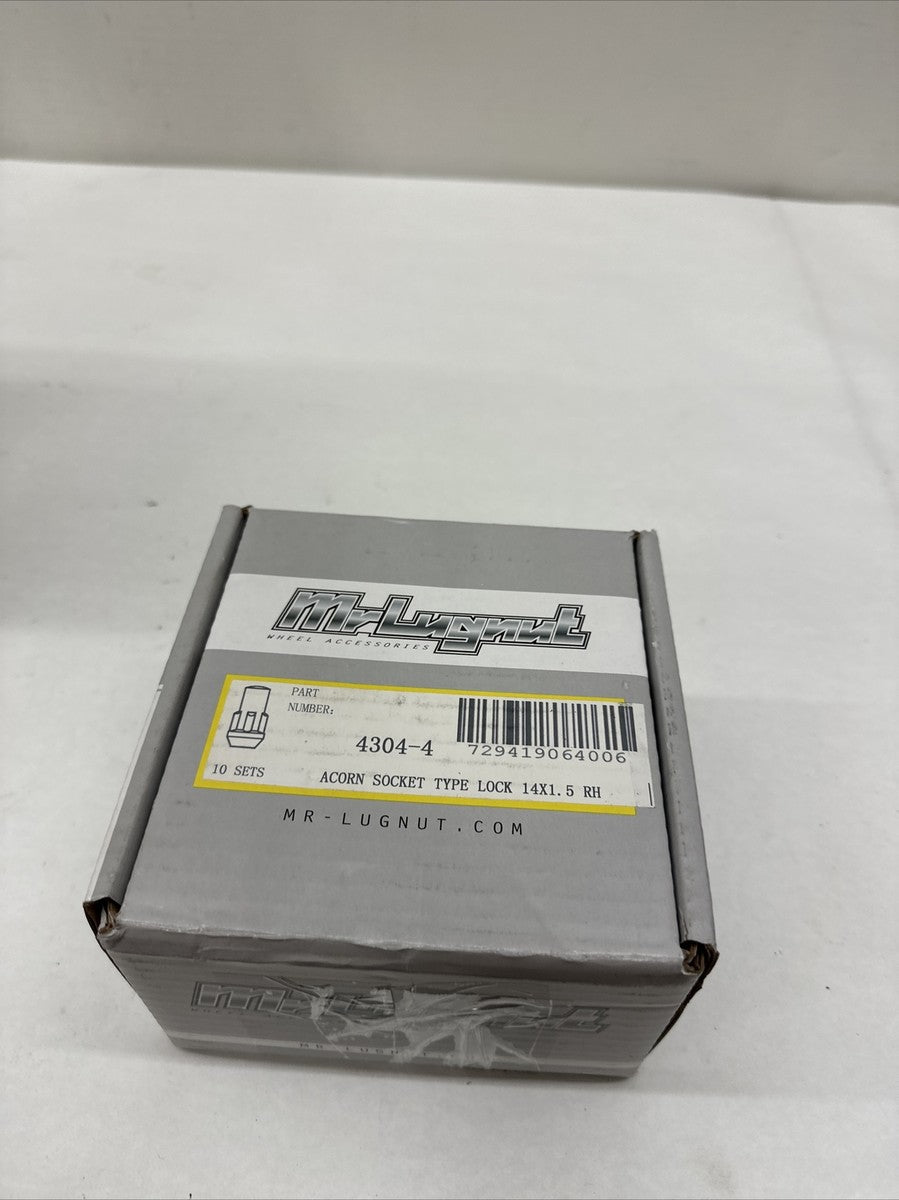 CLOSED END ACORN LOCKS [LONG] CHROME 9/16IN18RH THREAD 1.90IN LENGTH DUAL 3/4 & 13/16 HEX 4 PACK