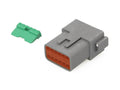 NAMZ Deutsch DT Series 12-Wire Receptacle & Wedgelock - Gray (HD 72129-94GY)
