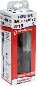 OPTIMATE CABLE O15 YSPLITTER SAE IN TO 2 X SAE OUT