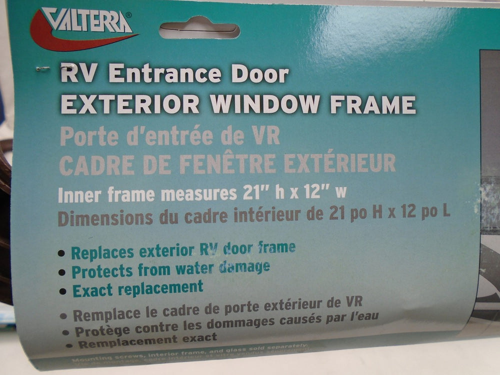 ENTRANCE DOOR WINDOW FRAME EXTERIOR BROWN BOXED