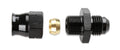 Aluminum Tube Adapter -6 AN Male AN To 3/8 Inch Tubing Black 6061 Aluminum Tube Adapter Mr Gasket